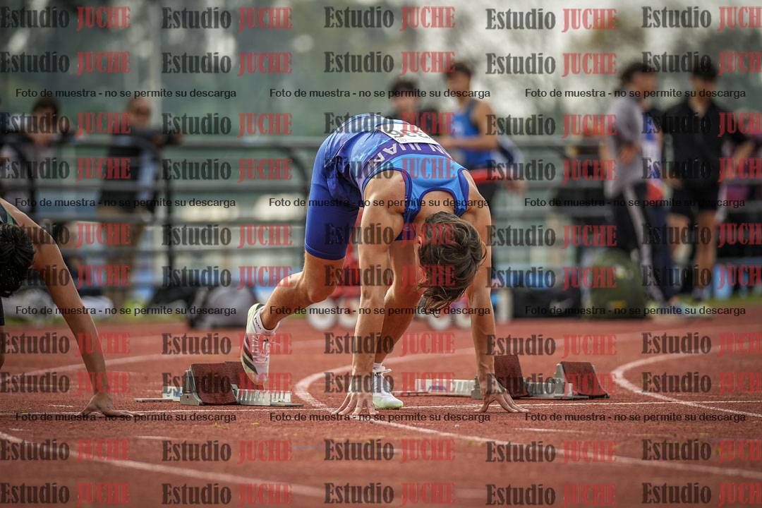Fotos de los 100 m llanos de varones