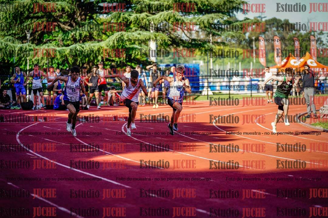 Fotos de los 100 m llanos de varones