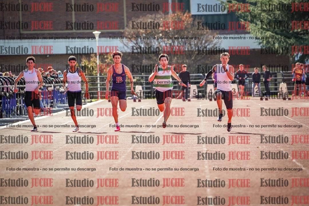 Fotos de los 100 m llanos de varones