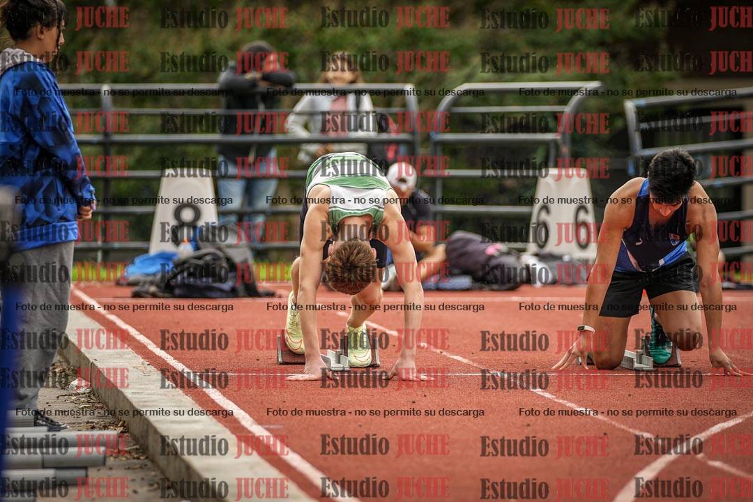 Fotos de los 100 m llanos de varones