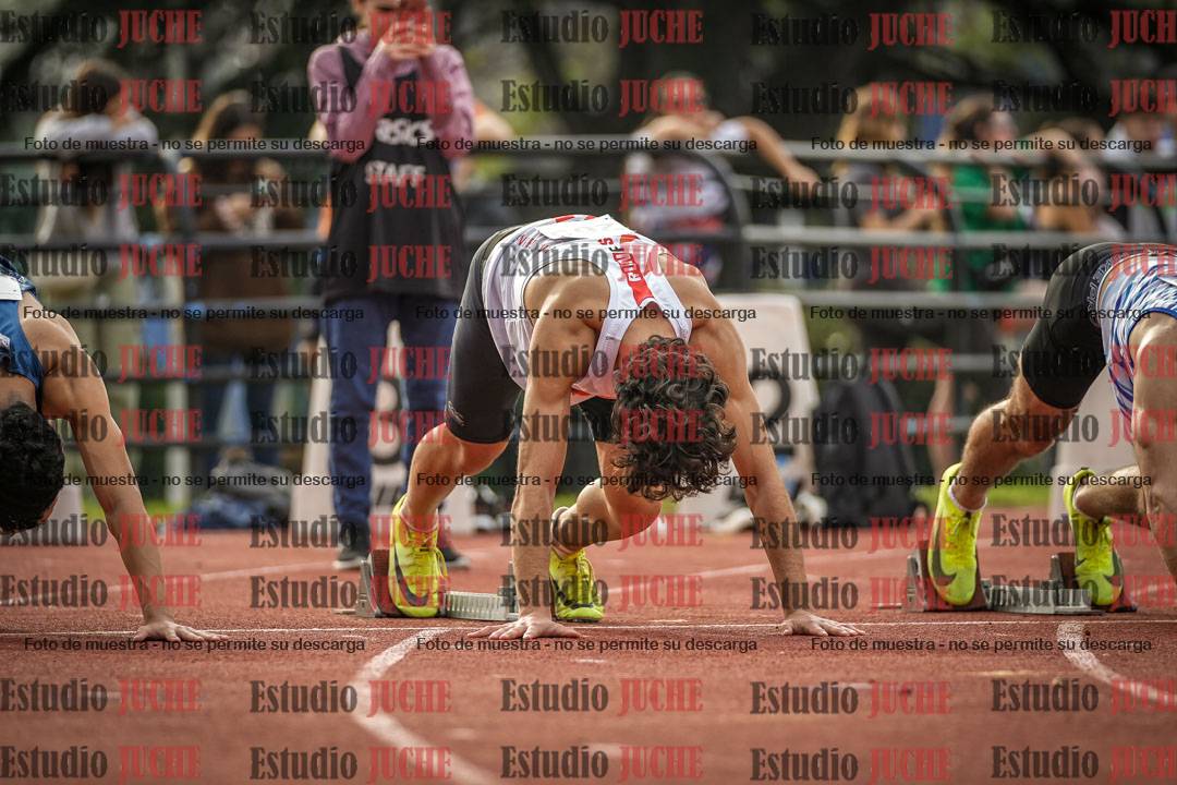 Fotos de los 100 m llanos de varones