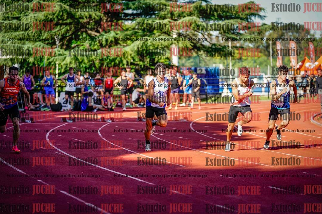 Fotos de los 100 m llanos de varones