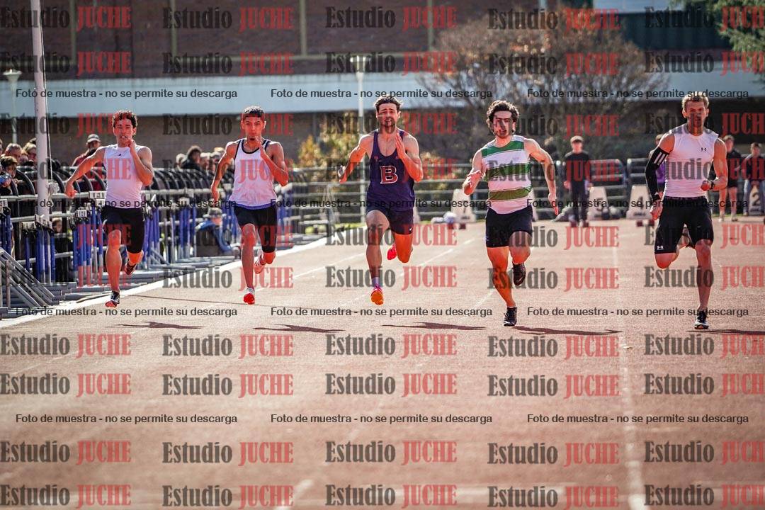 Fotos de los 100 m llanos de varones