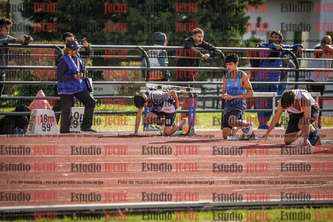 Fotos de los 100 m llanos de varones
