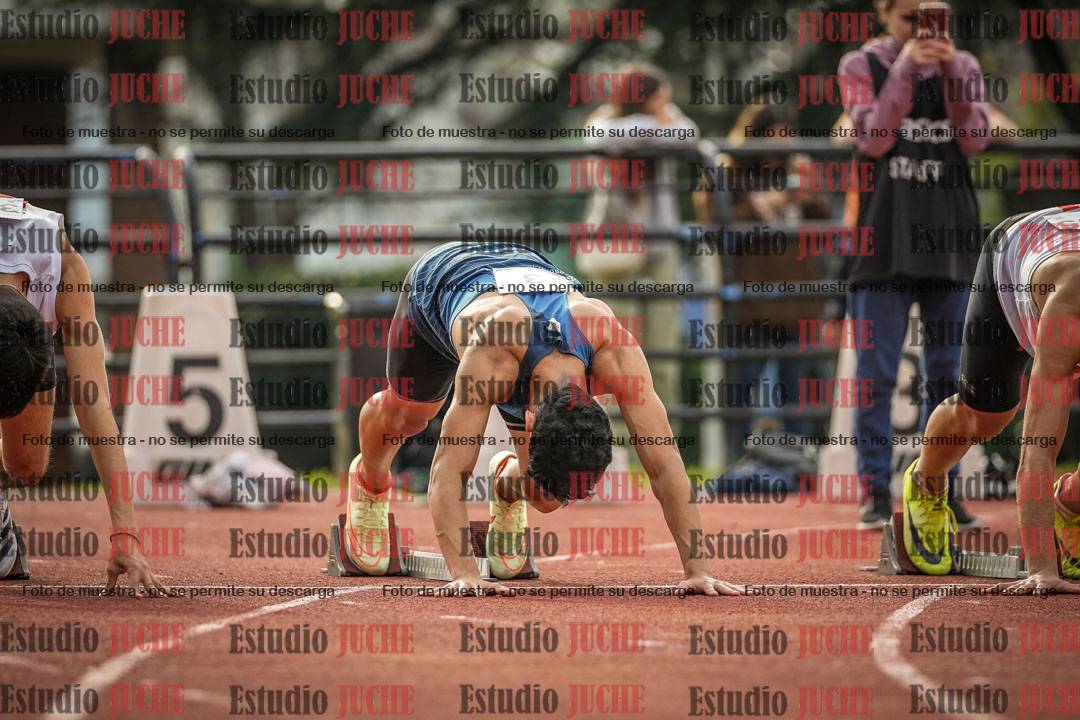 Fotos de los 100 m llanos de varones