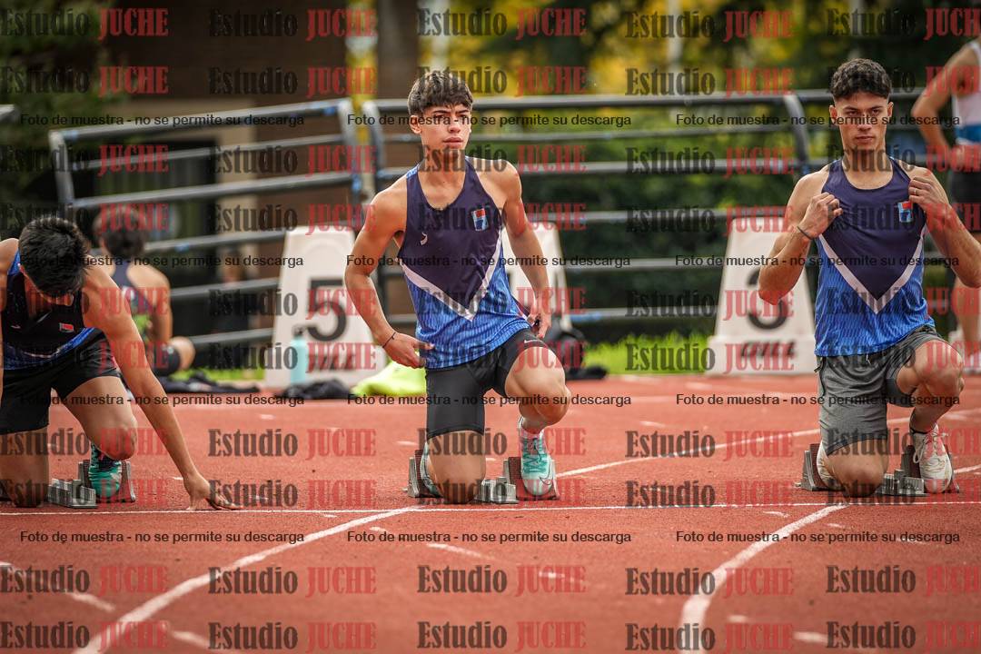 Fotos de los 100 m llanos de varones