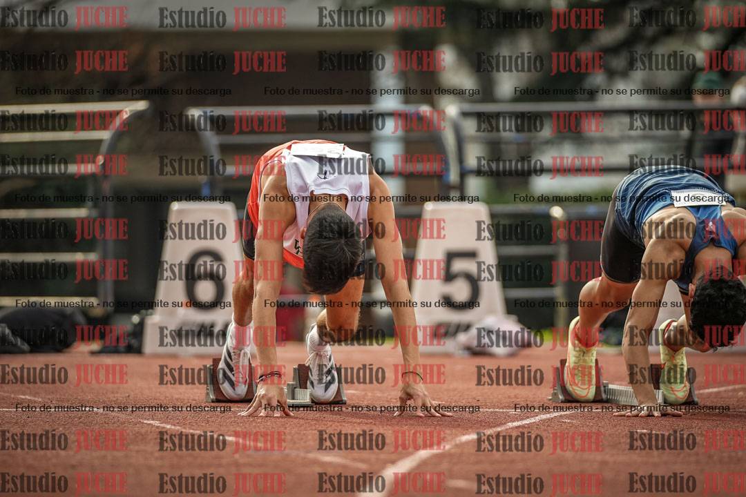 Fotos de los 100 m llanos de varones