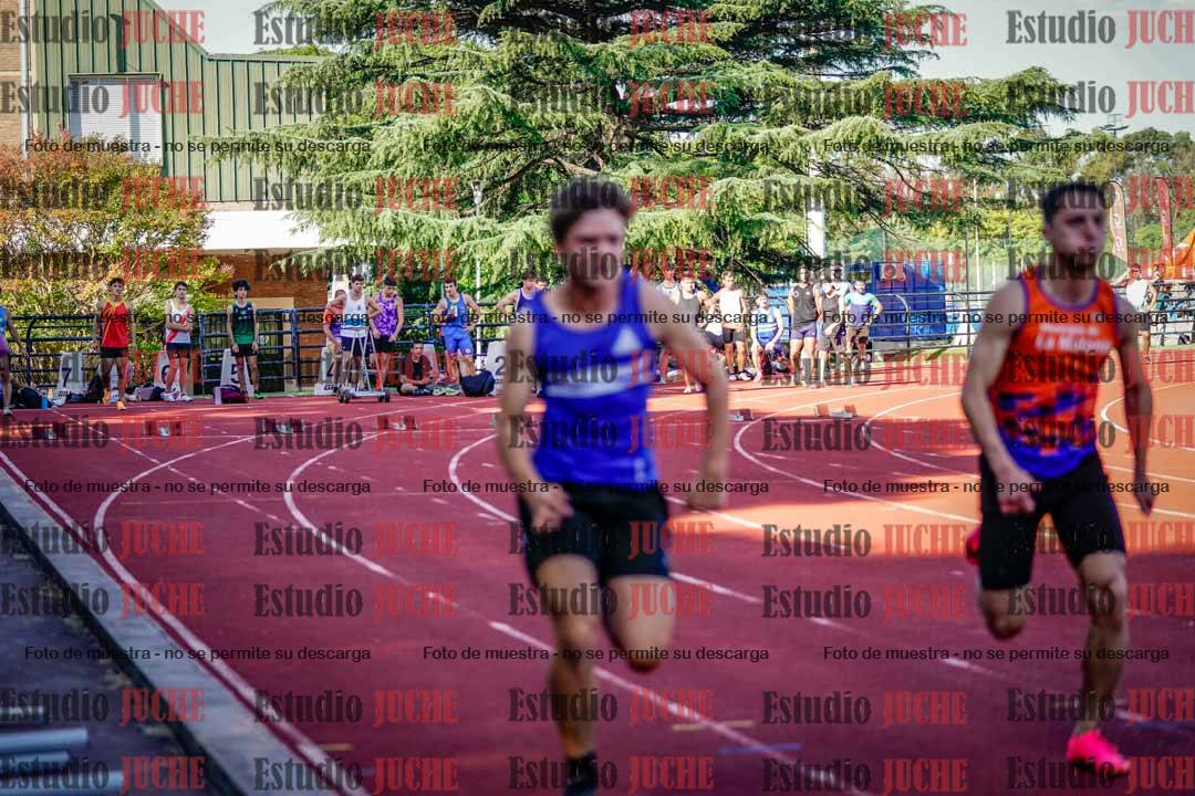 Fotos de los 100 m llanos de varones