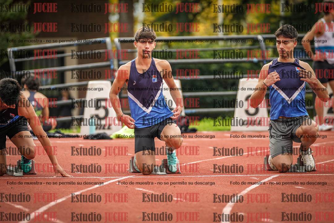 Fotos de los 100 m llanos de varones