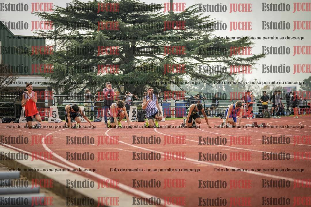 Fotos de los 100 m llanos de varones