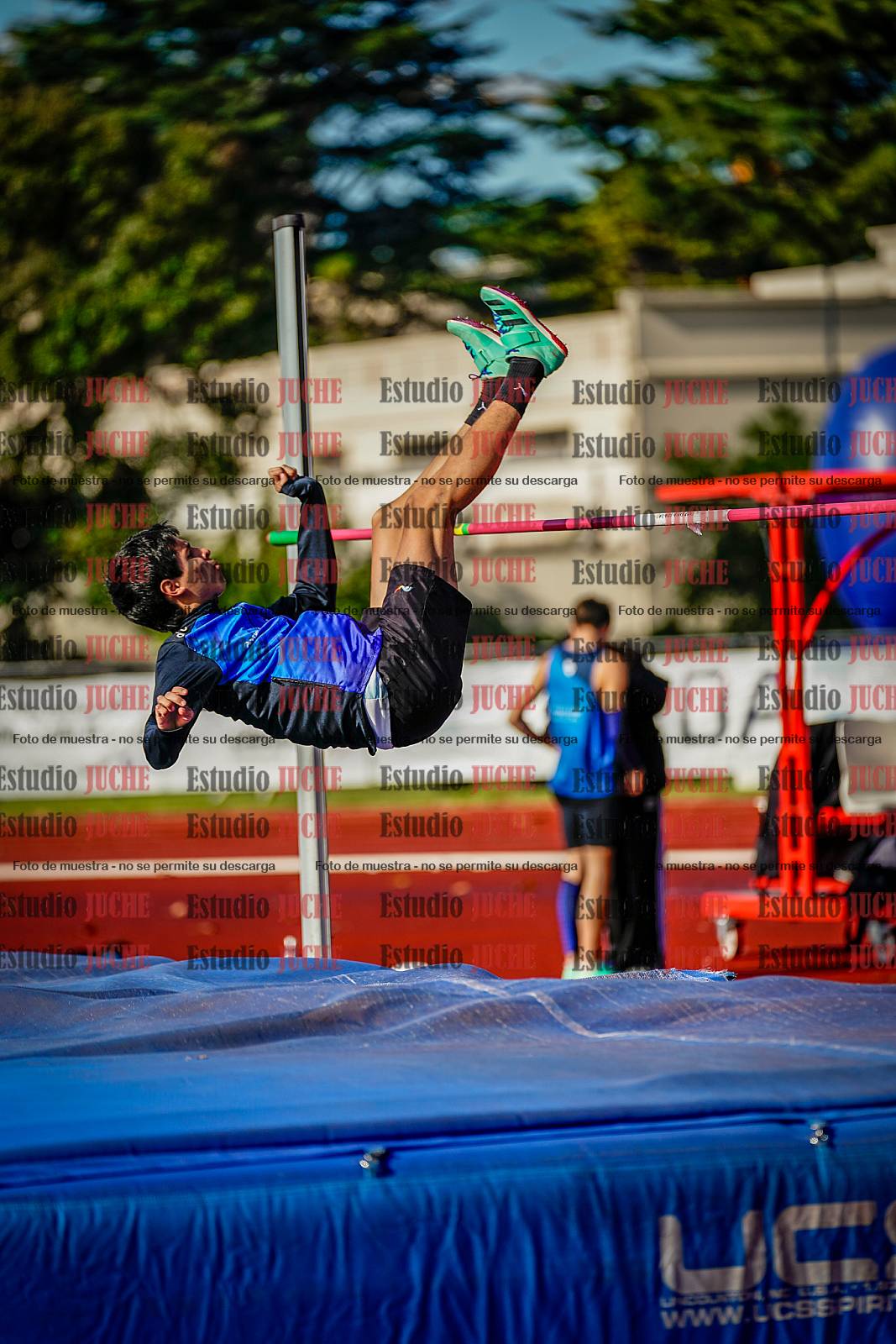 Fotos del salto en alto de varones