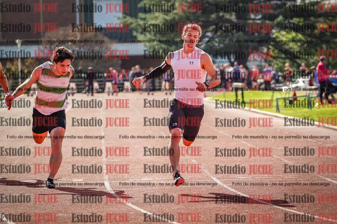 Fotos de los 100 m llanos de varones