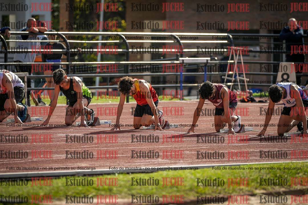 Fotos de los 100 m llanos de varones