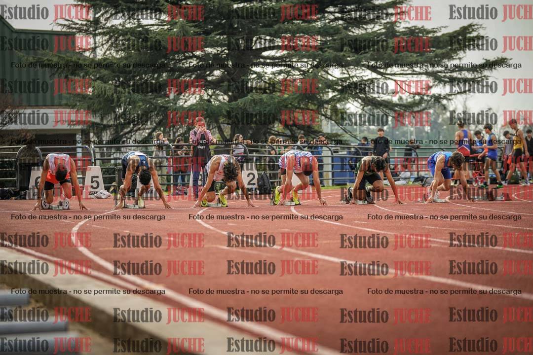 Fotos de los 100 m llanos de varones