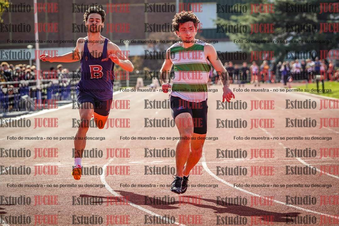 Fotos de los 100 m llanos de varones