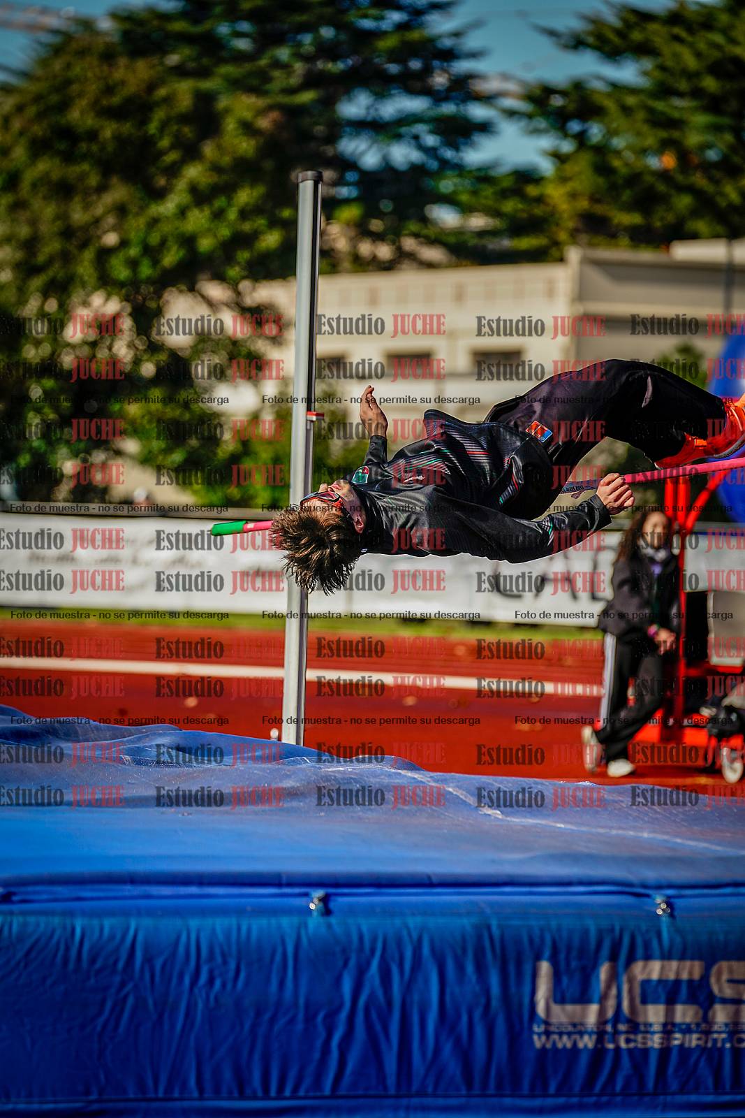 Fotos del salto en alto de varones