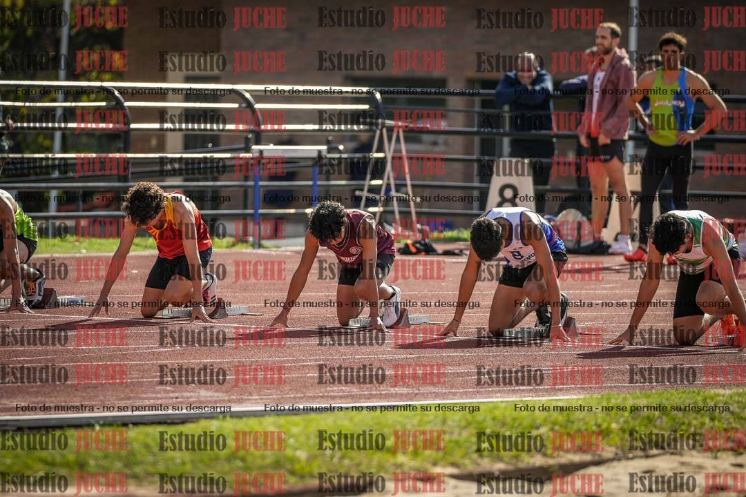 Fotos de los 100 m llanos de varones