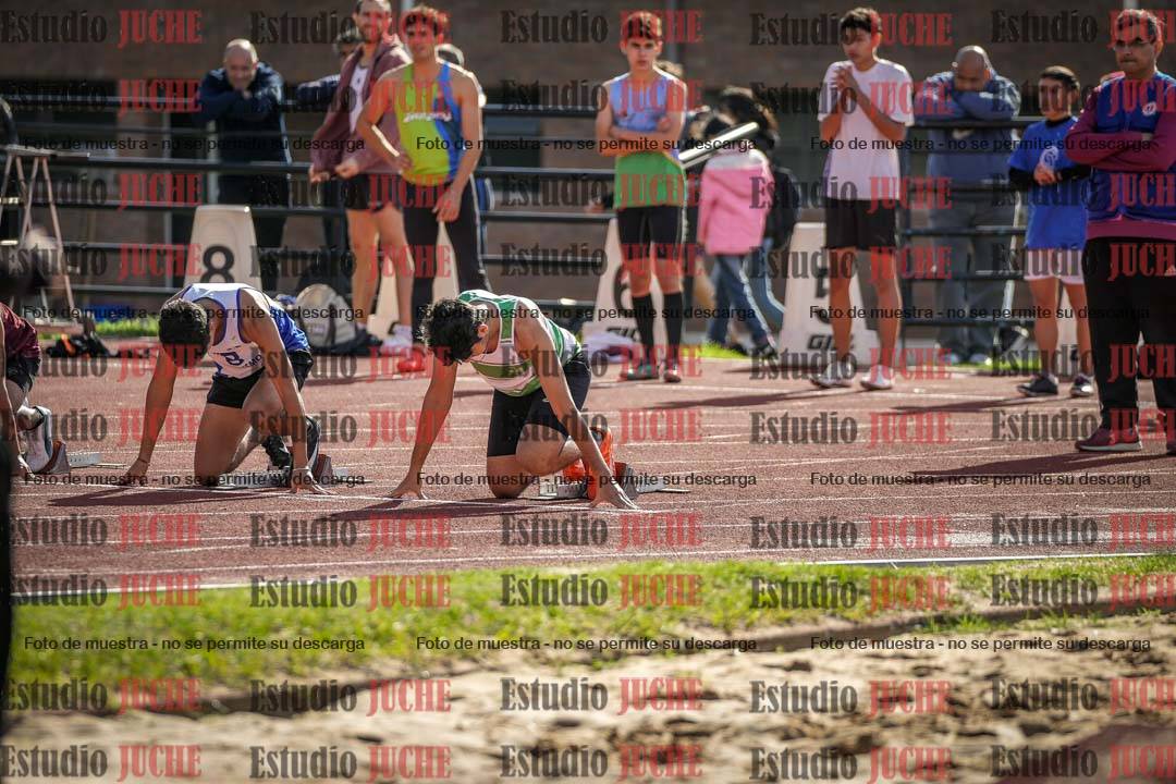 Fotos de los 100 m llanos de varones
