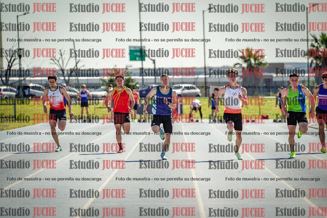 Fotos de los 100 m llanos de varones