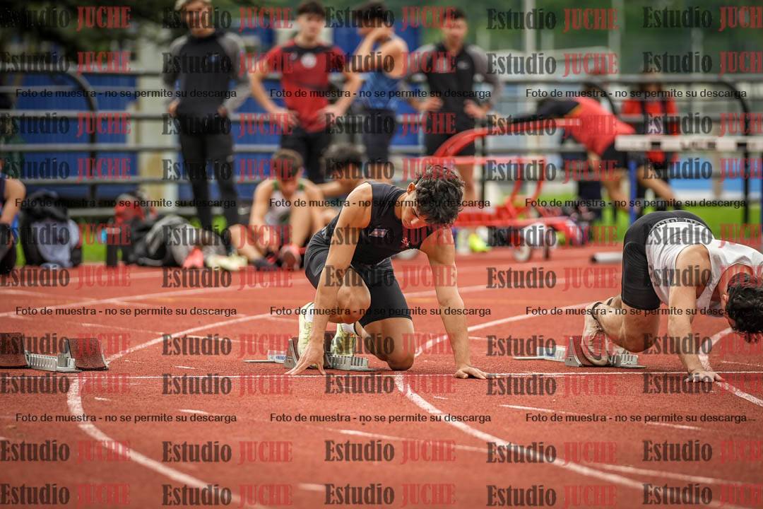 Fotos de los 100 m llanos de varones