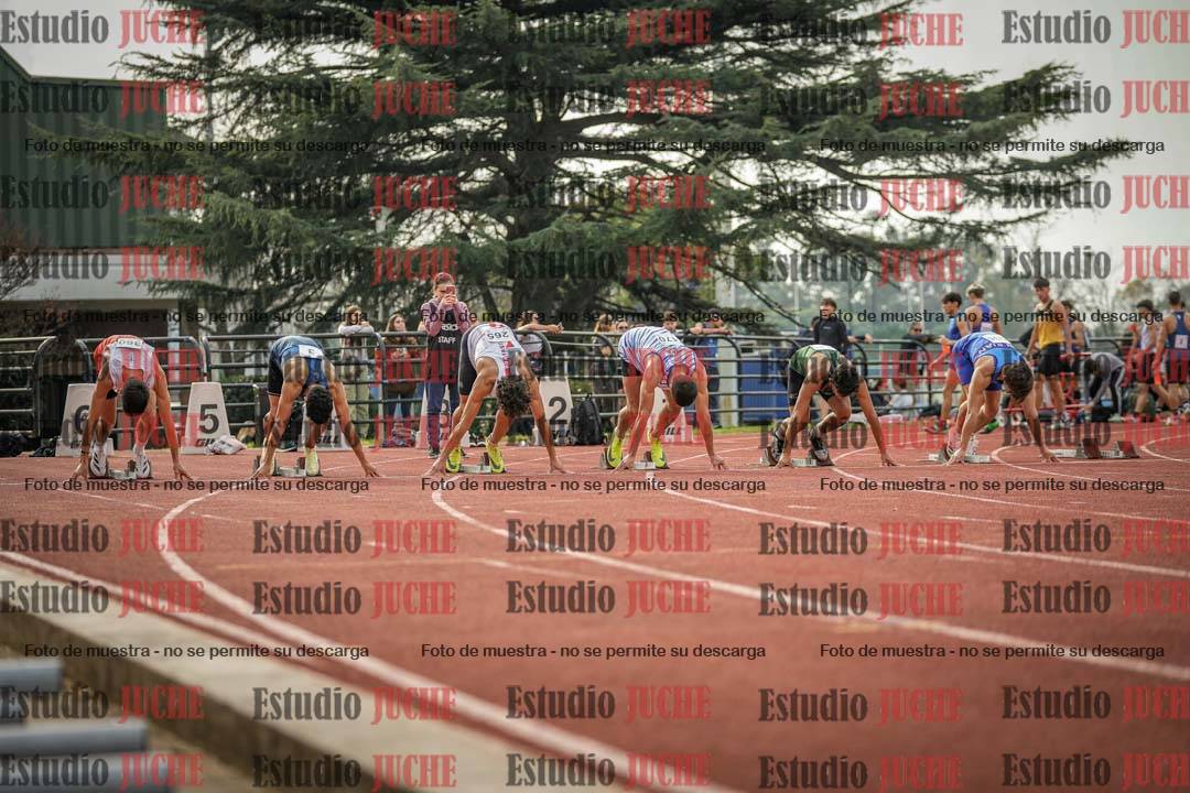 Fotos de los 100 m llanos de varones