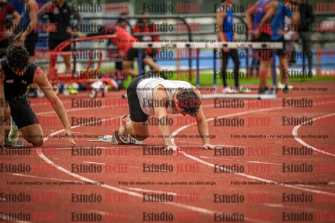 Fotos de los 100 m llanos de varones