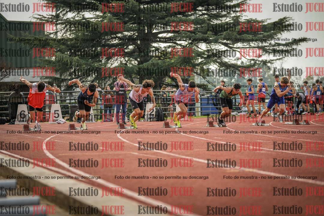 Fotos de los 100 m llanos de varones
