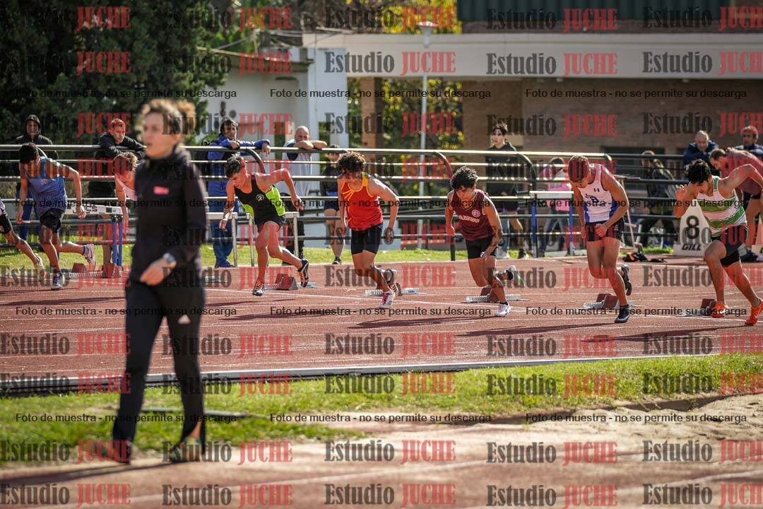 Fotos de los 100 m llanos de varones