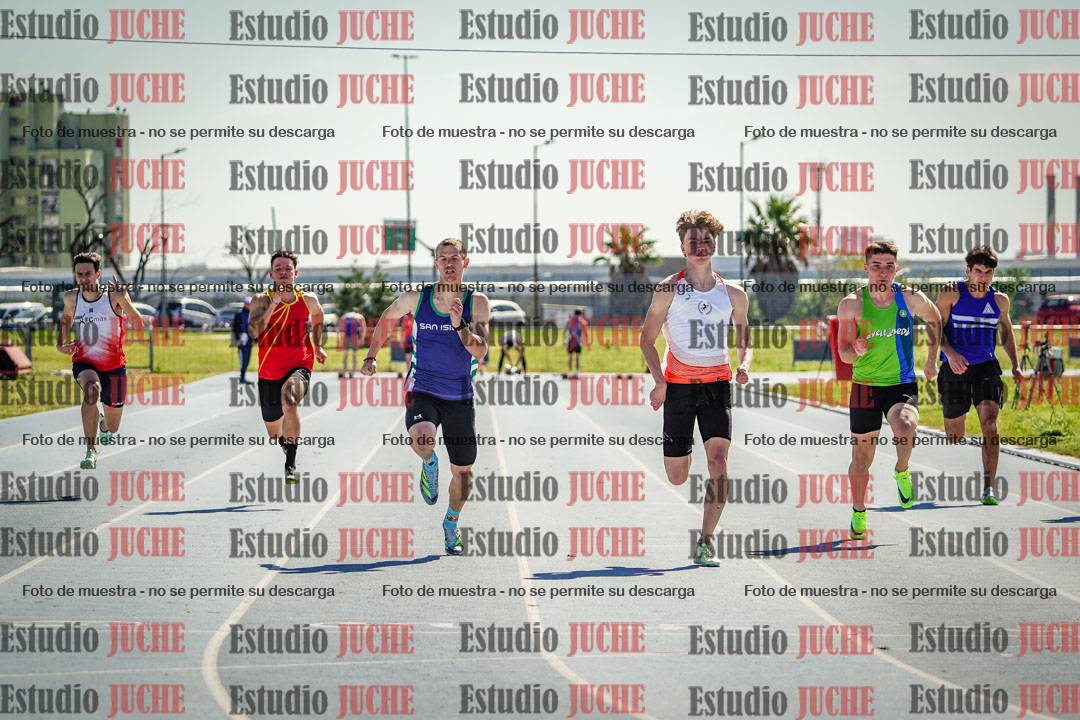 Fotos de los 100 m llanos de varones