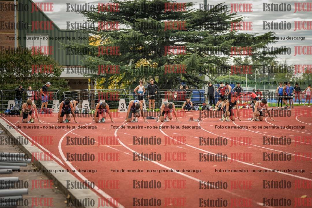 Fotos de los 100 m llanos de varones
