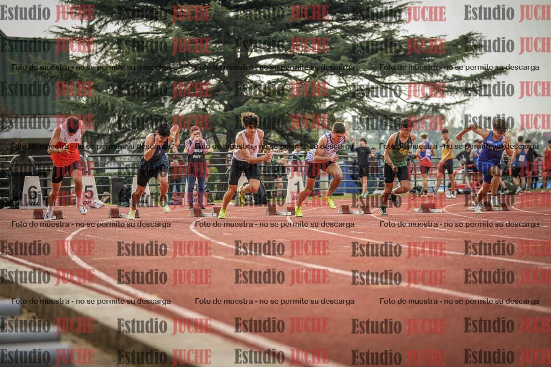 Fotos de los 100 m llanos de varones