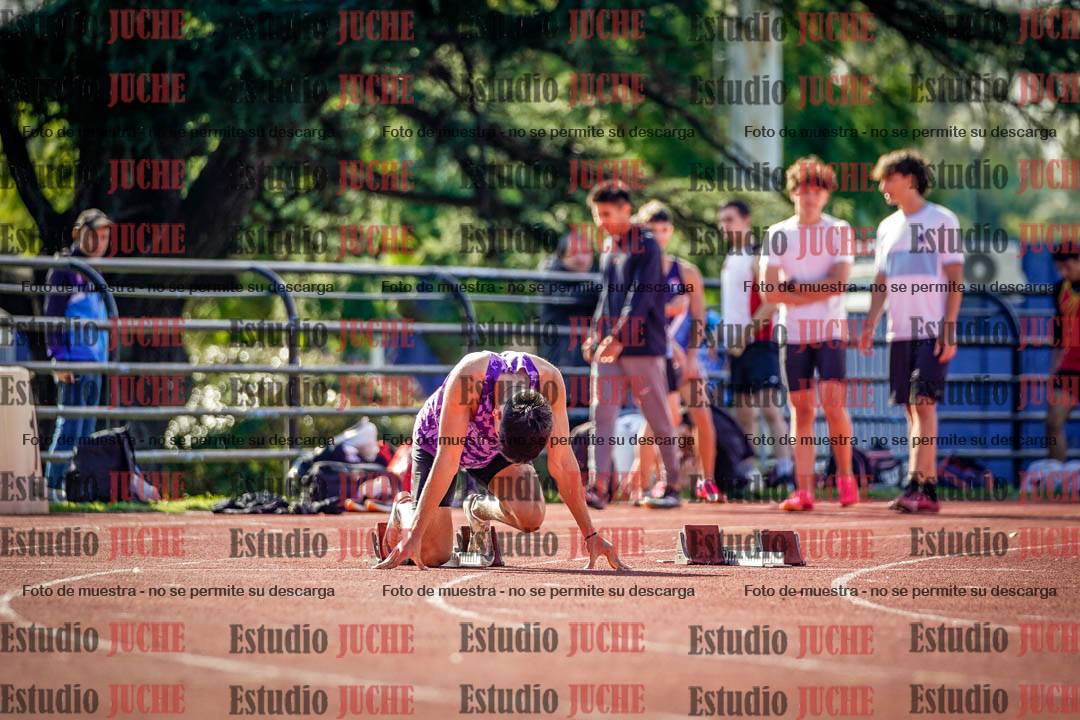 Fotos de los 100 m llanos de varones