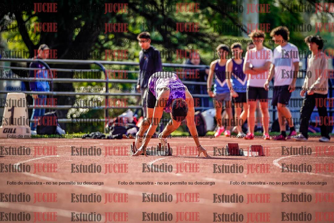 Fotos de los 100 m llanos de varones