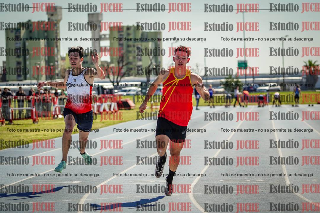Fotos de los 100 m llanos de varones