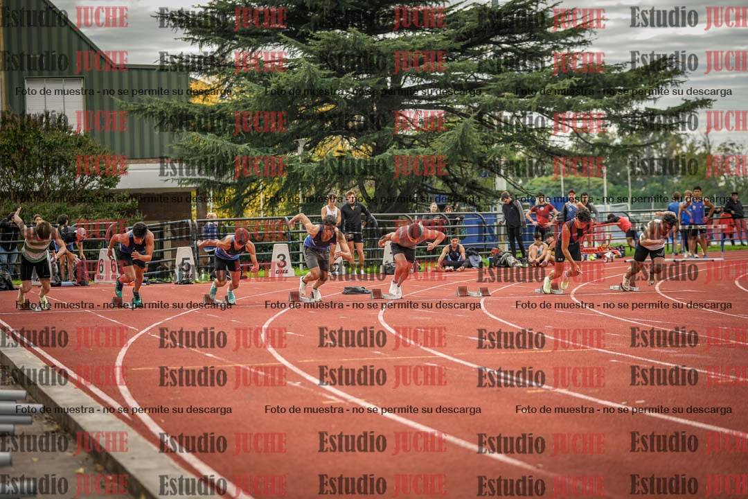 Fotos de los 100 m llanos de varones