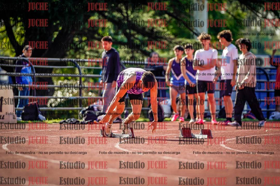 Fotos de los 100 m llanos de varones