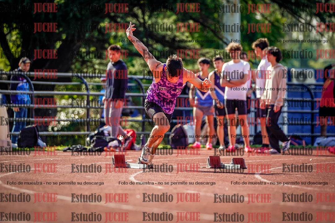 Fotos de los 100 m llanos de varones