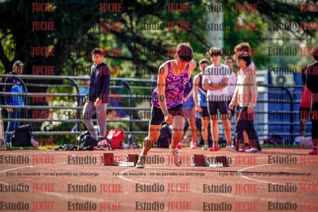 Fotos de los 100 m llanos de varones