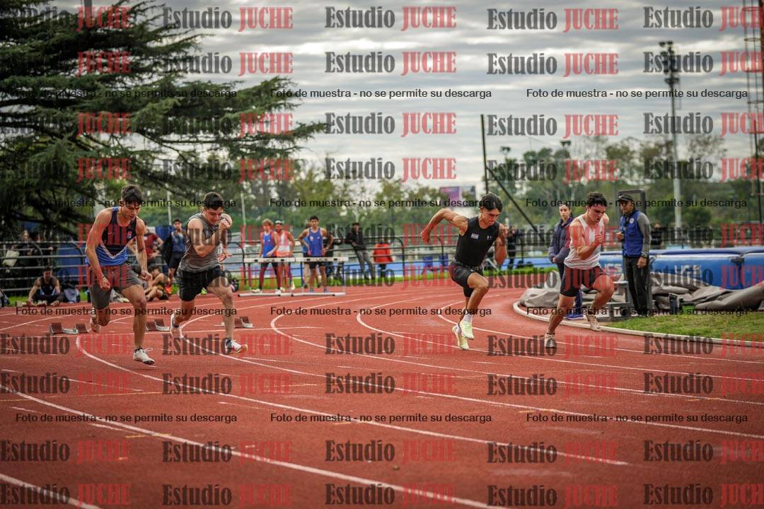 Fotos de los 100 m llanos de varones