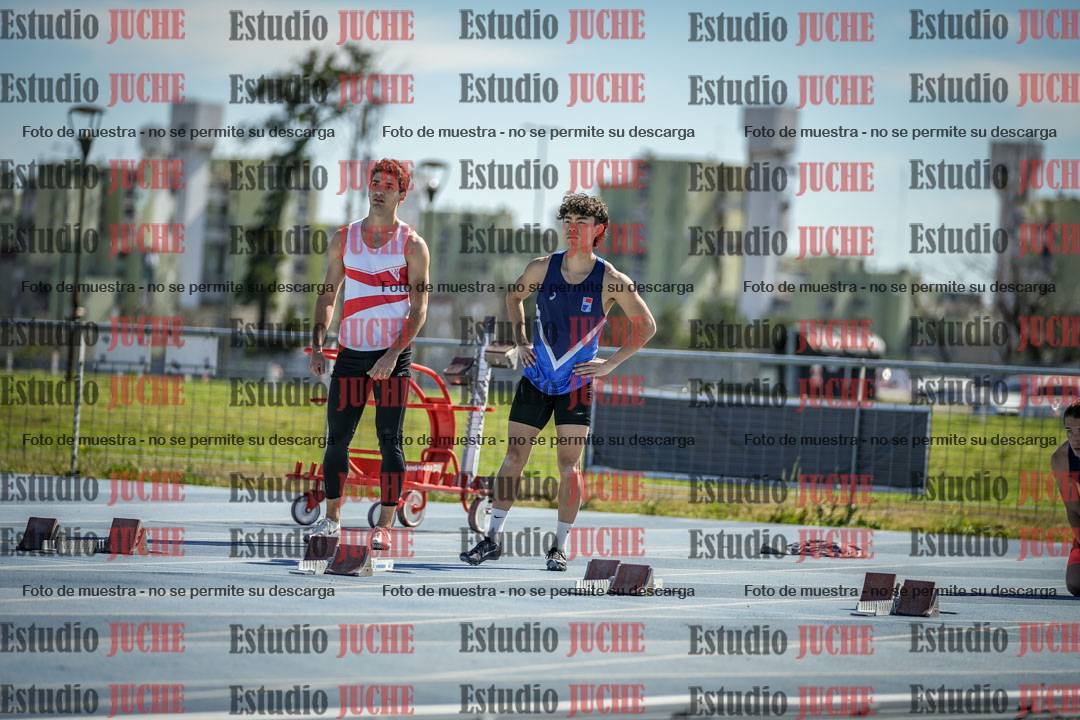 Fotos de los 100 m llanos de varones