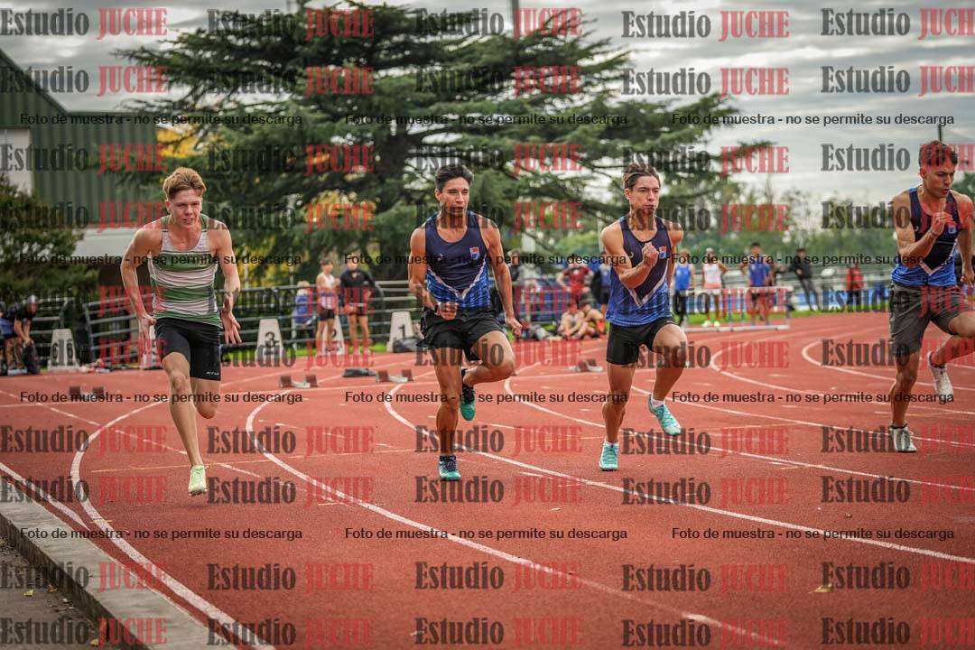 Fotos de los 100 m llanos de varones