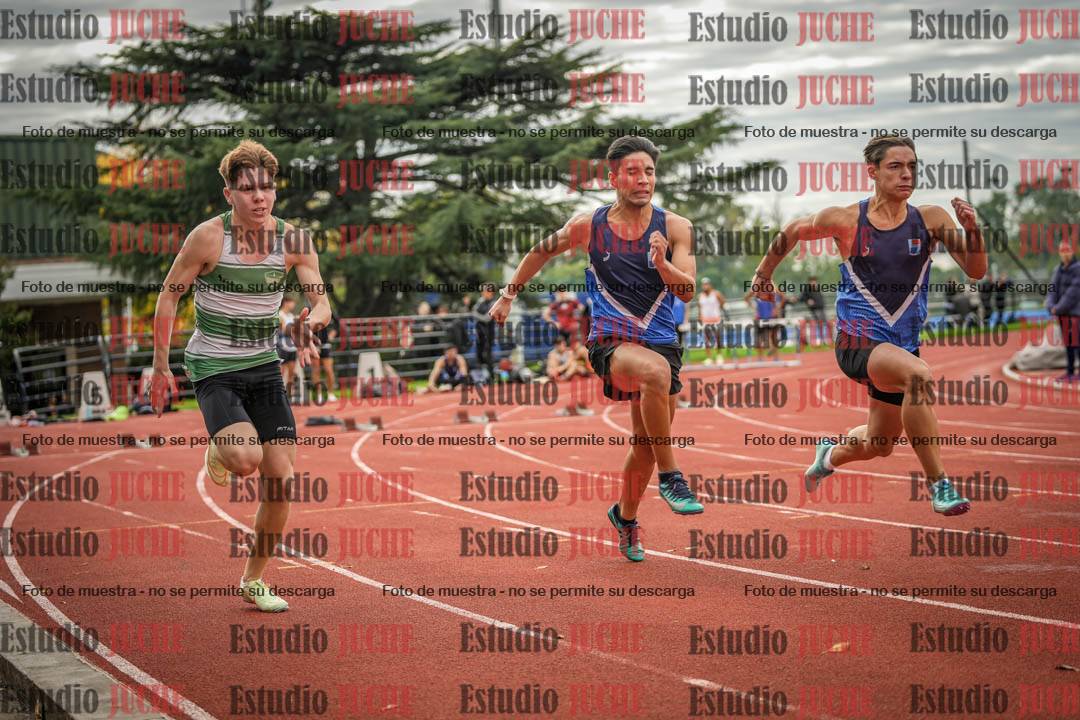Fotos de los 100 m llanos de varones