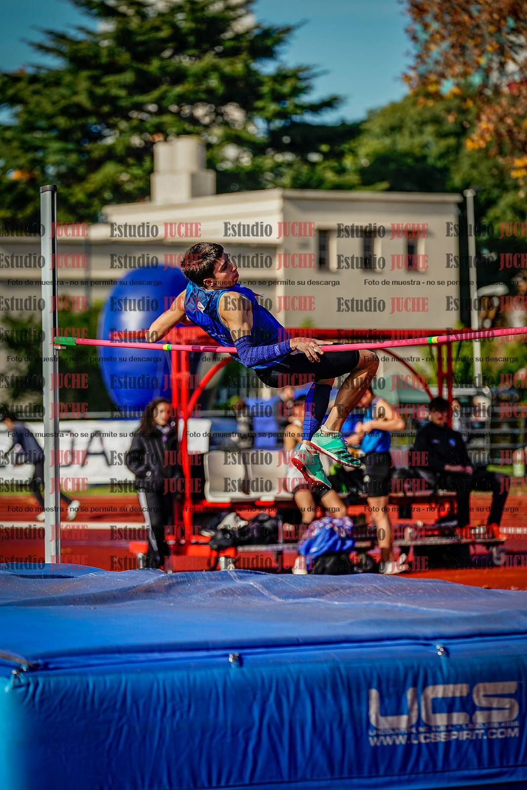 Fotos del salto en alto de varones