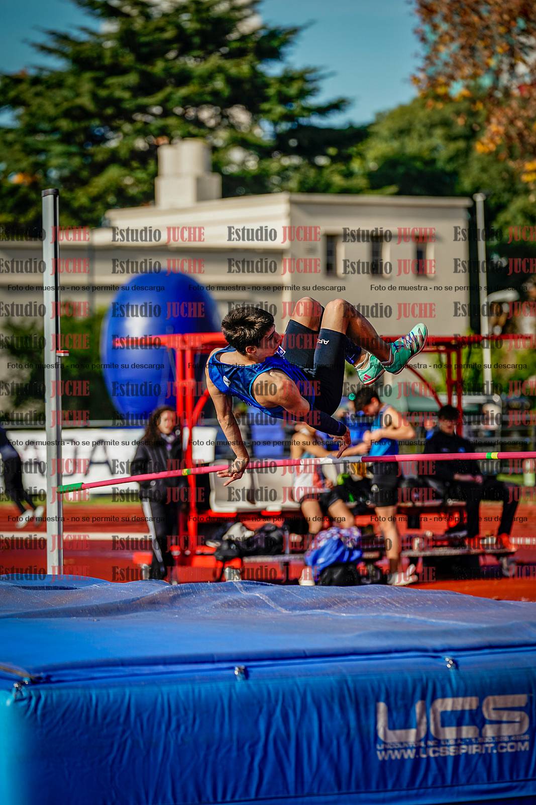 Fotos del salto en alto de varones