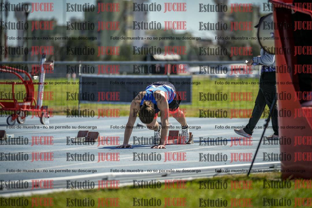 Fotos de los 100 m llanos de varones