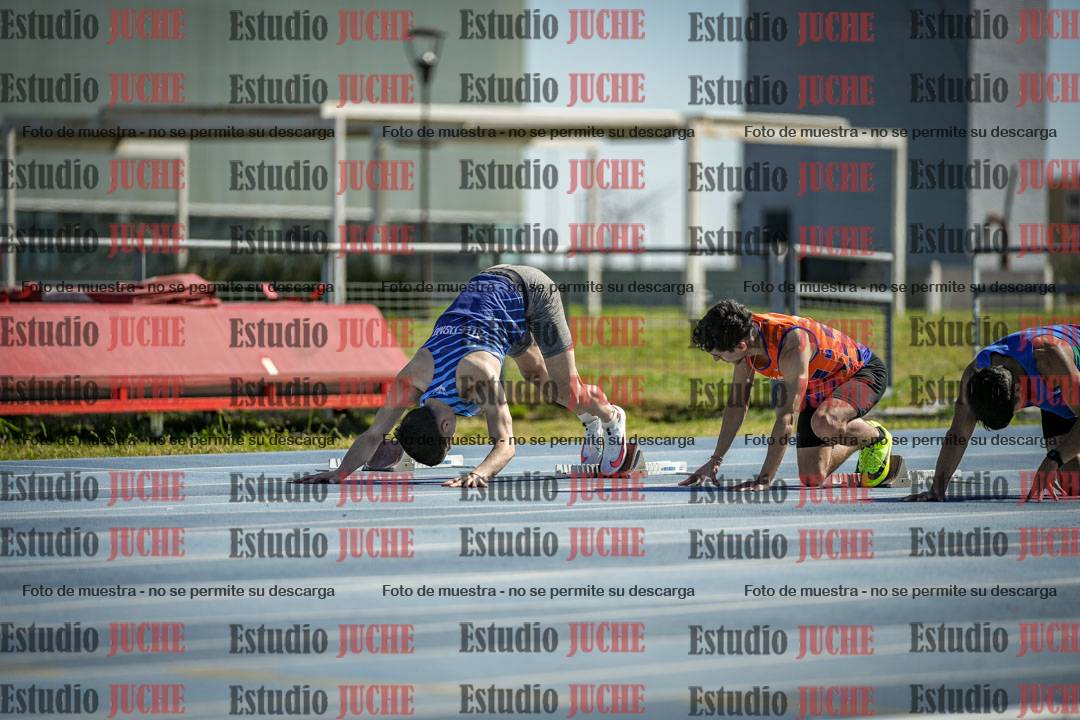 Fotos de los 100 m llanos de varones