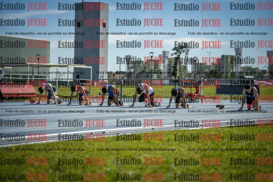 Fotos de los 100 m llanos de varones