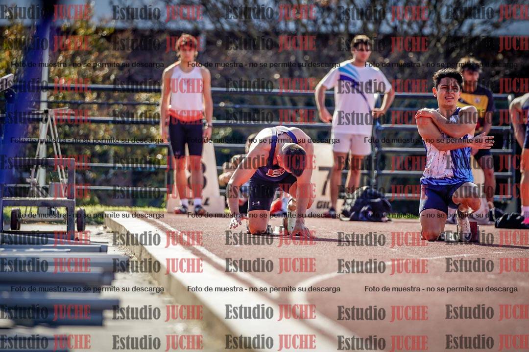 Fotos de los 100 m llanos de varones