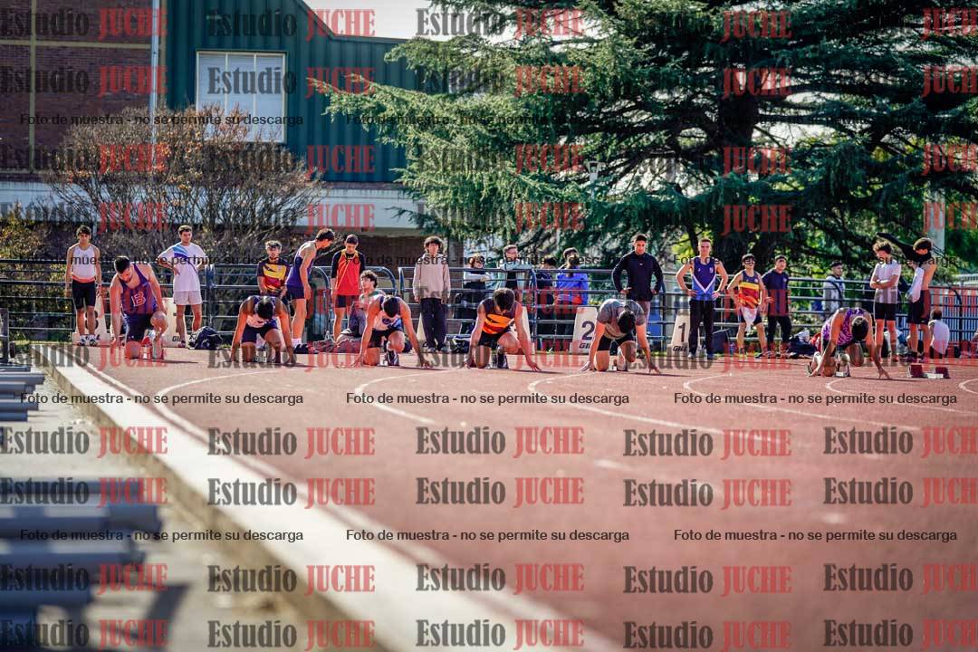 Fotos de los 100 m llanos de varones