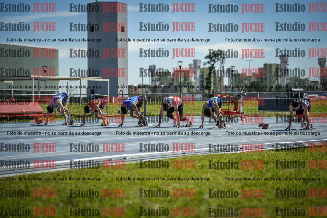 Fotos de los 100 m llanos de varones